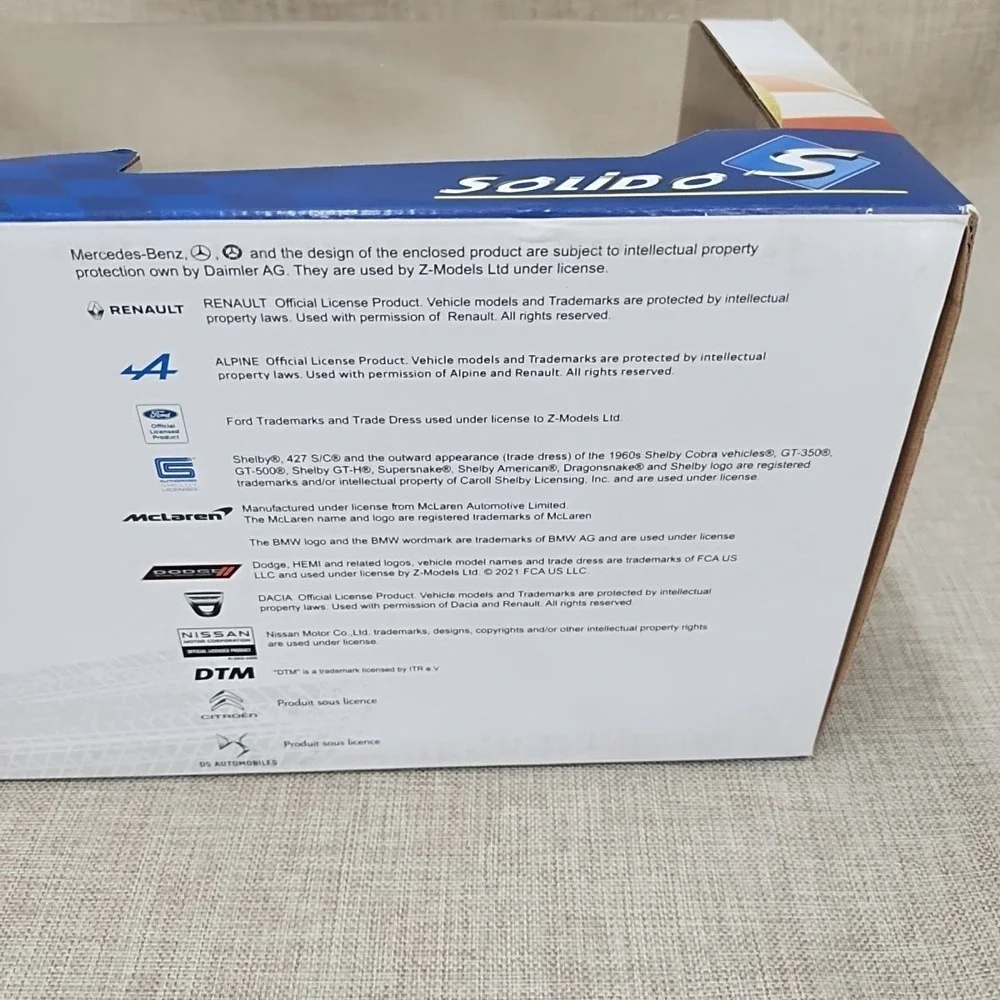 1:18 Solido Diecast Blue Volkswagen Beetle 1303 #7 GULF Rally Cold Balls 2019